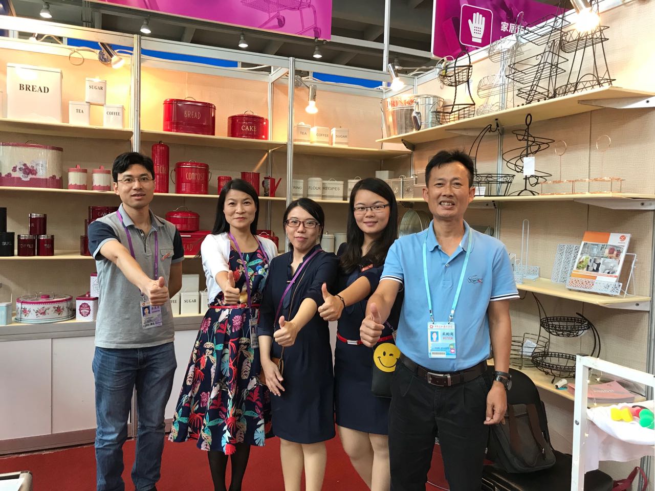 Jasion houseware team in fair